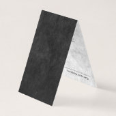 Monogramm-Buchhalter für Schwarz und Grau Visitenkarten (Rückseite)