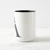 Monogramm Buchstabe A Brautjungfer Kaffeetasse (Zentrum)