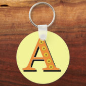 Monogramm Buchstabe A Schlüsselanhänger (Vorderseite)