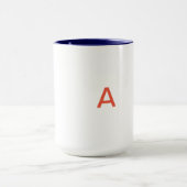 Monogramm Buchstabe A Tasse (Zentrum)