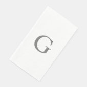 Monogramm Buchstabe Anfangsbuchstabe Abschlussfeie Serviette (Ecke)