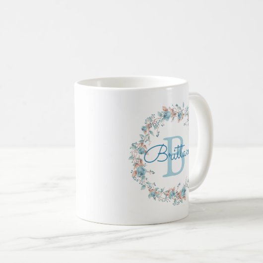 Monogramm - Buchstabe B, benutzerdefinierte Tasse (VorderseiteRechts)