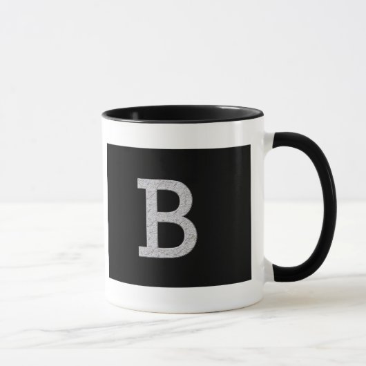 Monogramm-Buchstabe B Tasse (Rechts)