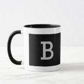 Monogramm-Buchstabe B Tasse (Links)