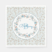 Monogramm - Buchstabe B, Zoll - Napkins Serviette (Vorderseite)