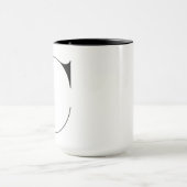Monogramm | Buchstabe C Kaffeetasse (Zentrum)