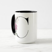 Monogramm | Buchstabe C Kaffeetasse (Vorderseite Links)