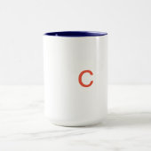 Monogramm Buchstabe C Tasse (Zentrum)