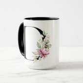 Monogramm| Buchstabe D Kaffeetasse (Vorderseite Links)