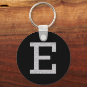 Monogramm Buchstabe E Schlüsselanhänger (Vorderseite)