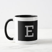 Monogramm-Buchstabe E Tasse (Links)