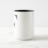 Monogramm Buchstabe F Kaffeetasse (Zentrum)