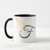 Monogramm Buchstabe F Kaffeetasse (Links)
