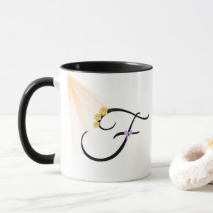 Monogramm Buchstabe F Kaffeetasse