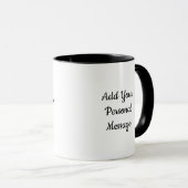 Monogramm Buchstabe F Kaffeetasse (VorderseiteRechts)