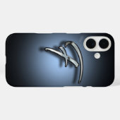 Monogramm Buchstabe F Scheinwerfer Hintergrund Case-Mate iPhone Hülle (Rückseite (Horizontal))