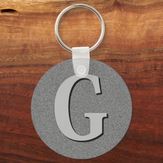 Monogramm Buchstabe G Schlüsselanhänger (Vorderseite)