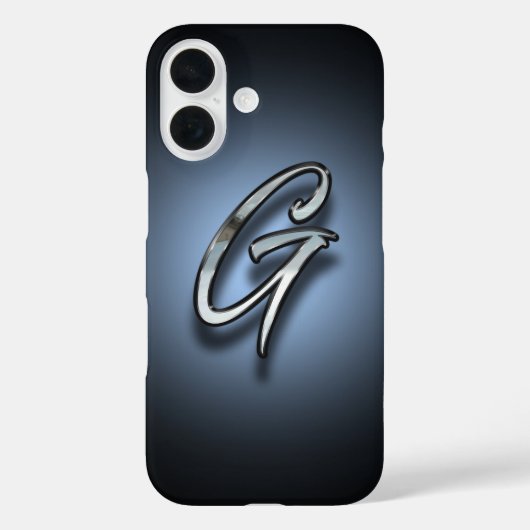 Monogramm Buchstabe G Spotlight Hintergrund Case-Mate iPhone Hülle (Rückseite)