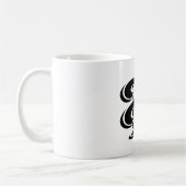 Monogramm Buchstabe H Name Anfangsbuchstabe Kaffeetasse (Links)