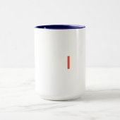 Monogramm Buchstabe I Tasse (Zentrum)