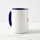 Monogramm Buchstabe I Tasse (Vorderseite Links)