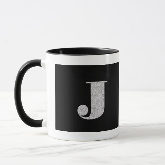 Monogramm-Buchstabe J Tasse (Links)
