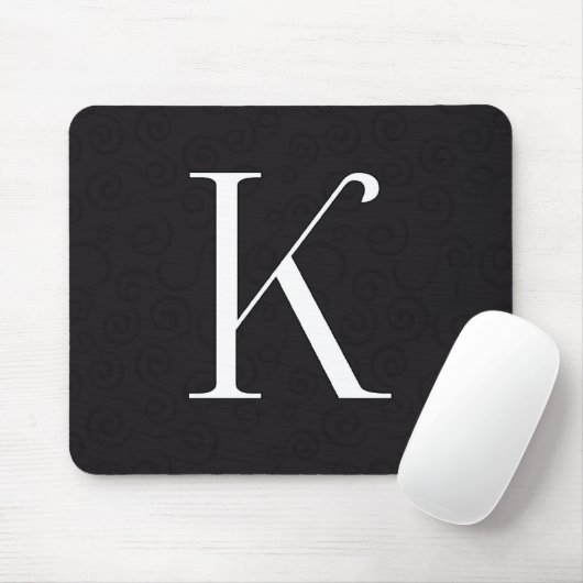 Monogramm-Buchstabe K Mousepad (Mit Mouse)