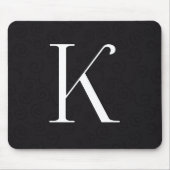Monogramm-Buchstabe K Mousepad (Vorne)