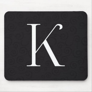 Monogramm-Buchstabe K Mousepad