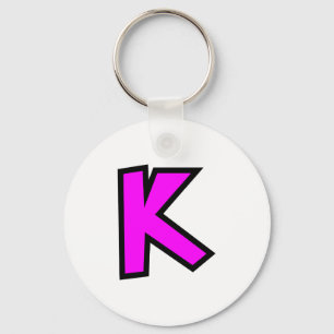 Monogramm-Buchstabe K Schlüsselanhänger