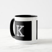 Monogramm-Buchstabe K Tasse (Vorderseite Links)