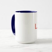 Monogramm Buchstabe L Tasse (Vorderseite Links)