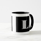 Monogramm-Buchstabe L Tasse (VorderseiteRechts)