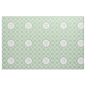 Monogramm-Buchstabe-Licht-weises Grün-Kranz Stoff (Yard (91,4 cm))