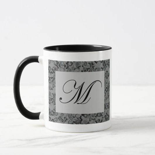 Monogramm-Buchstabe M Tasse (Links)