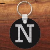 Monogramm Buchstabe N Schlüsselanhänger (Vorderseite)