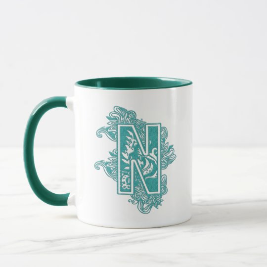 MONOGRAMM-BUCHSTABE N TASSE