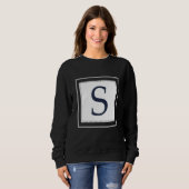 Monogramm Buchstabe S Alphabet S Anfangsbuchstabe Sweatshirt (Vorne ganz)