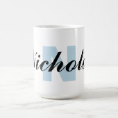 Monogramm-Buchstabe und Name Kaffeetasse (Mittel)