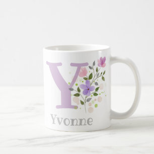 Monogramm Buchstabe Y & Christian Name Kaffeetasse