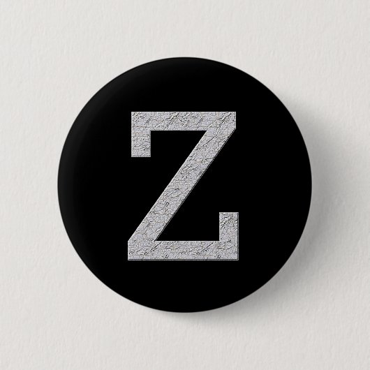 Monogramm-Buchstabe Z Button (Vorderseite)