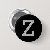 Monogramm-Buchstabe Z Button (Vorne & Hinten)
