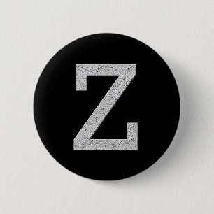 Monogramm-Buchstabe Z Button