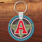 Monogramm Buchstaben "A" Schlüsselanhänger (Vorderseite)
