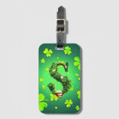 Monogramm-Buchstaben Gepäckanhänger (Vorderseite Vertikal)