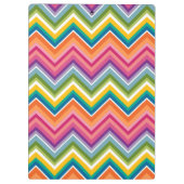 Monogramm-Buchstaben K mit leuchtenden Chevronen d Klemmbrett (Rückseite)