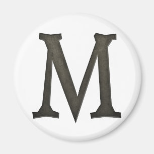 Monogramm-Buchstaben M Magnet