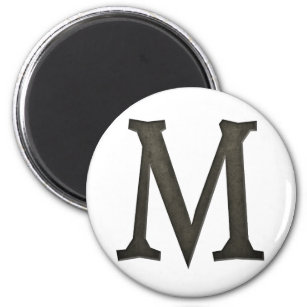 Monogramm-Buchstaben M Magnet