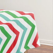 Monogramm-bunte Zickzack Weihnachtstischdecke Tischdecke (Beispiel)