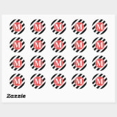MONOGRAMM BUSINESS STICKER/SIEGEL RUNDER AUFKLEBER (Blatt)